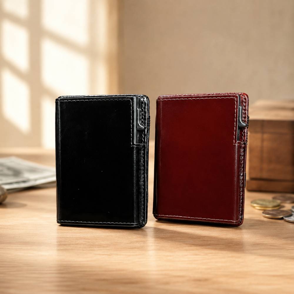 BILLETERA DE CUERO ASTRAL CON RFID - BH31