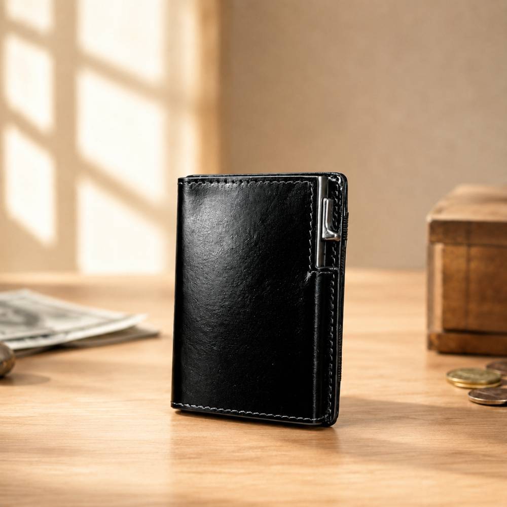 BILLETERA DE CUERO  ASTRAL CON RFID - BH31