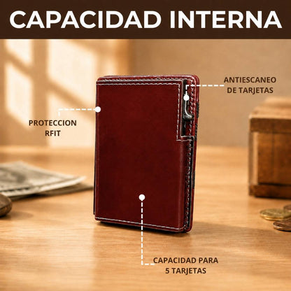 BILLETERA DE CUERO  ASTRAL CON RFID - BH31